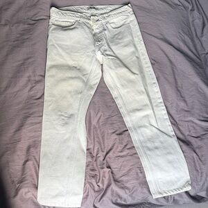 Acne Men's Light Gray Straight Jeans